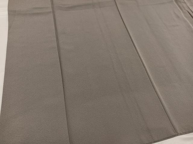 平和屋着物●上質な色無地 利休白茶色 正絹 逸品 AABF4478ph