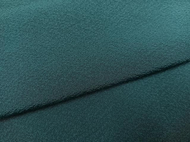 平和屋着物●本草木染作家 瑞鳳 色無地 青碧色 正絹 逸品 AABF4480ph