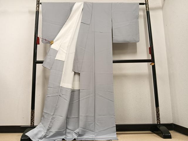 平和屋着物●上質な色無地 潤色 ロング丈 正絹 逸品 AABF4482ph
