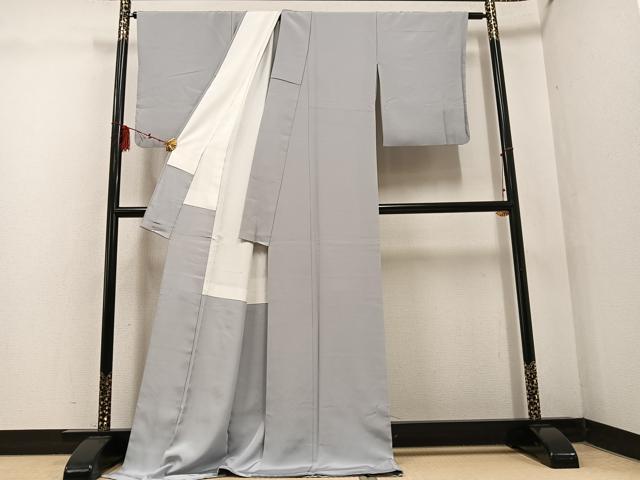 平和屋着物●上質な色無地 潤色 ロング丈 正絹 逸品 AABF4485ph