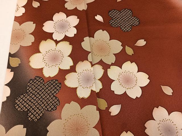 平和屋着物●豪華振袖 舞桜文 正絹 逸品 AABF4489ph
