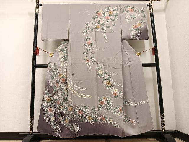 平和屋着物●訪問着 辻が花 暈し染め 正絹 逸品 AABF4505ph