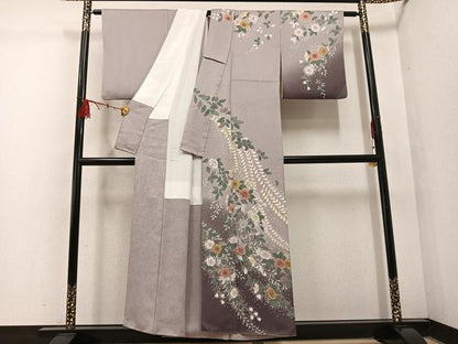 平和屋着物●訪問着 辻が花 暈し染め 正絹 逸品 AABF4505ph