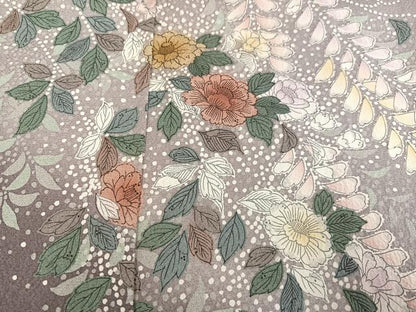 平和屋着物●訪問着 辻が花 暈し染め 正絹 逸品 AABF4505ph