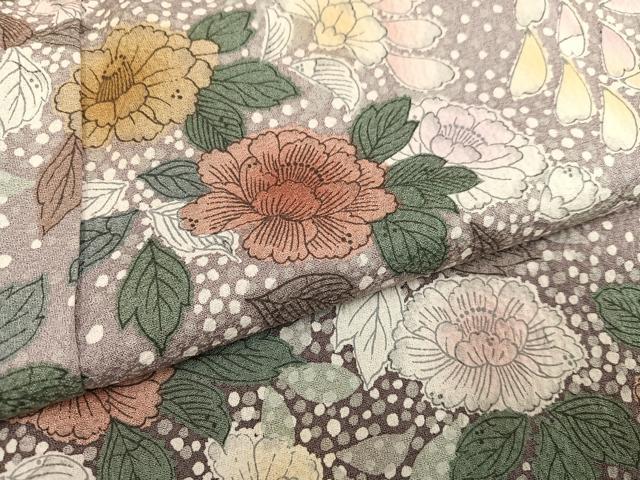 平和屋着物●訪問着 辻が花 暈し染め 正絹 逸品 AABF4505ph