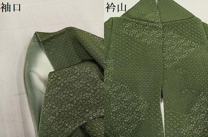 平和屋着物●江戸小紋 寄せ小紋柄 正絹 逸品 AABF4507ph