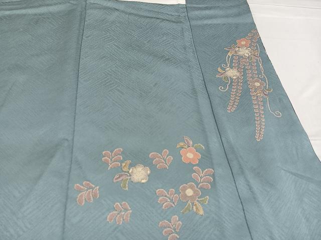 平和屋着物●訪問着 辻が花 絞り 暈し染め 金彩 正絹 逸品 AABF4510ph