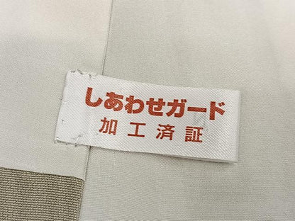 平和屋着物●豪華色留袖 友禅 草花文 金彩 正絹 逸品 AABF4512ph