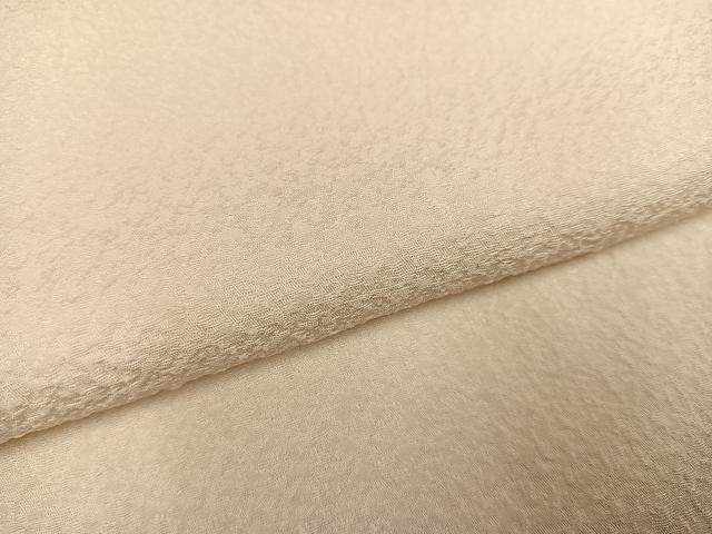 平和屋着物●上質な色無地 鳥の子色 正絹 逸品 未使用 AABF4518ph