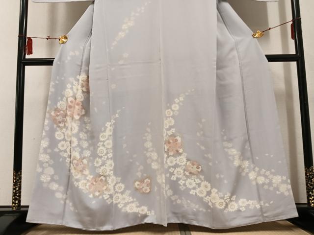 平和屋着物●訪問着 舞花文 金彩 正絹 逸品 AABF4520ph