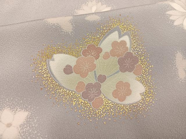 平和屋着物●訪問着 舞花文 金彩 正絹 逸品 AABF4520ph