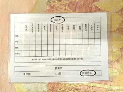 平和屋着物◎六通柄袋帯　風景文　金銀糸　正絹　逸品　AABF4548yx