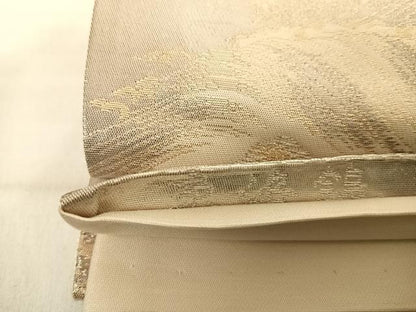 平和屋着物◎六通柄袋帯　京洛錦　京風景文　二重引箔　正絹　逸品　AABF4638yx