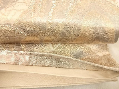 平和屋着物◎六通柄袋帯　京洛錦　京風景文　二重引箔　正絹　逸品　AABF4638yx