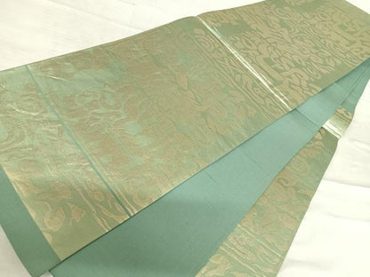 平和屋着物◎六通柄袋帯　抽象文様　金糸　正絹　逸品　AABF4662yx