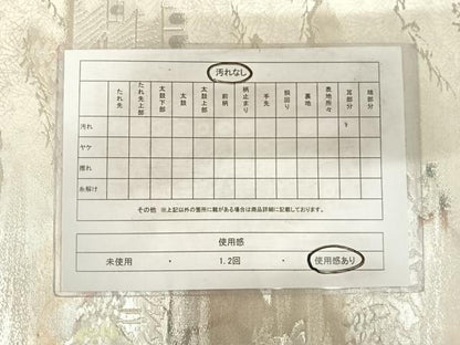 平和屋着物◎六通柄袋帯　風景文　銀糸　正絹　逸品　AABF4688yx