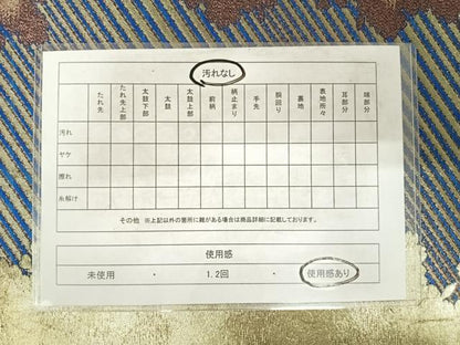 平和屋着物◎六通柄袋帯 霞文 金糸 正絹 逸品 AABF4715yx