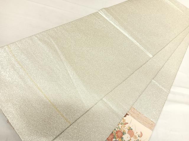 平和屋着物◎太鼓柄袋帯 つづれ 唐織 名錦歌集栄華文 金銀糸 正絹 逸品 AABF4783yx