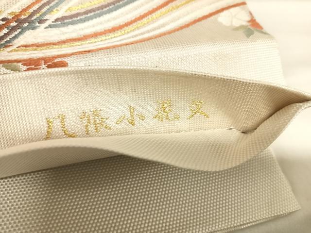 平和屋着物◎六通柄袋帯　唐織　几帳小花文　金糸　正絹　逸品　AABF4901yx