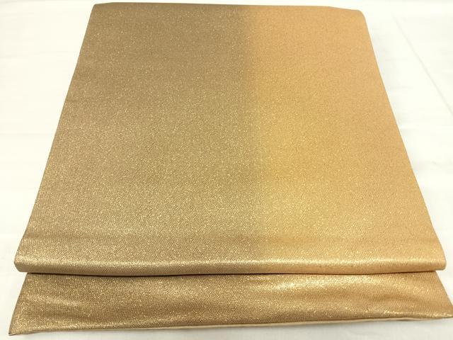 平和屋着物◎六通柄袋帯　霞文　金糸　正絹　逸品　AABF4931yx