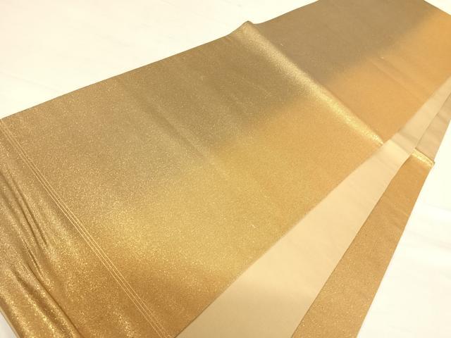 平和屋着物◎六通柄袋帯　霞文　金糸　正絹　逸品　AABF4931yx