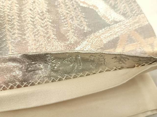 平和屋着物◎六通柄袋帯 京洛錦 風景文 二重引箔 正絹 逸品 AABF4943yx