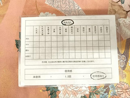 平和屋着物◎六通柄袋帯 唐織 琳派桃山扇面文 金銀糸 正絹 逸品 AABF4952yx