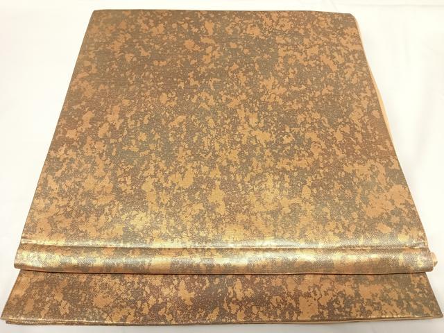 平和屋着物◎六通柄袋帯 千歳緑 引箔 正絹 逸品 AABF4964yx