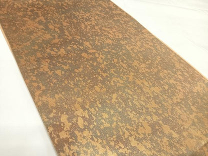 平和屋着物◎六通柄袋帯 千歳緑 引箔 正絹 逸品 AABF4964yx