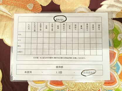 平和屋着物◎六通柄袋帯 唐織 正倉院鳳凰花文 金銀糸 正絹 逸品 AABF4991yx