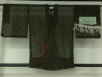 平和屋着物▽道中着 スリーシーズン 春夏秋 塵除け はなやぎ 反端付き 正絹 逸品 AABF5012jh