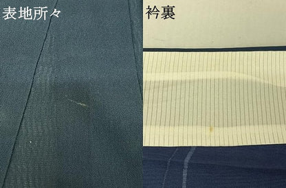 平和屋着物▽訪問着 無双 紗袷 紗×紗 流水花文 銀彩 正絹 逸品 AABF5032jh