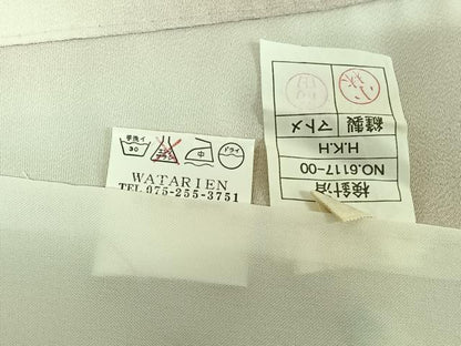 平和屋着物▽小紋 単衣 草花文 暈し染め 洗える着物 AABF5033jh