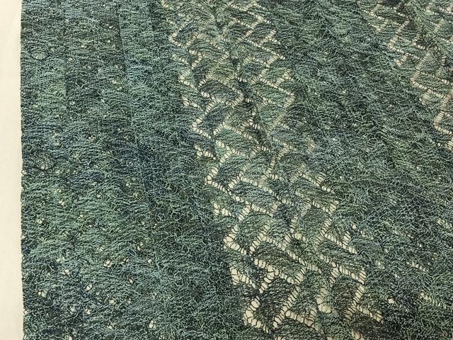 平和屋着物▽道行コート スリーシーズン 春夏秋 塵除け 網代文様 正絹 逸品 AABF5039jh