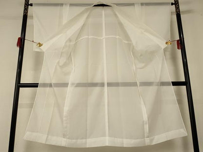 平和屋着物＊夏物　長襦袢　絽　白色　洗える着物　AABF5043jd