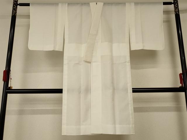 平和屋着物＊夏物 長襦袢 絽 生成り色 洗える着物 AABF5046jd