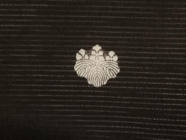 平和屋着物＊夏物 黒留袖 絽 刺繍 飛鶴文 金彩 洗える着物 AABF5049jd