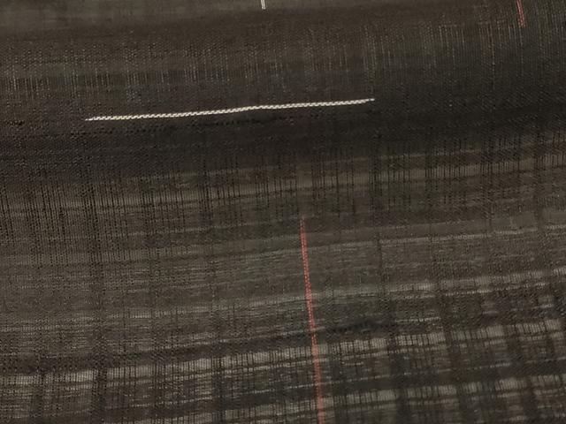 平和屋着物＊夏物 小紋 紗 幾何学文様 正絹 逸品 未使用 AABF5050jd