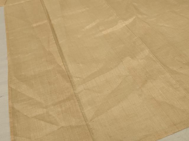 平和屋着物＊夏物 色無地 紗 浅黄色 綿麻 逸品 AABF5054jd