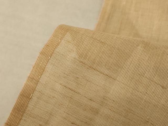 平和屋着物＊夏物 色無地 紗 浅黄色 綿麻 逸品 AABF5054jd