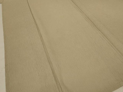 平和屋着物＊夏物 色無地 紗 枯色 正絹 逸品 AABF5061jd