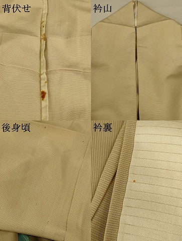 平和屋着物＊夏物 色留袖 絽 風景文 銀彩 洗える着物 AABF5063jd