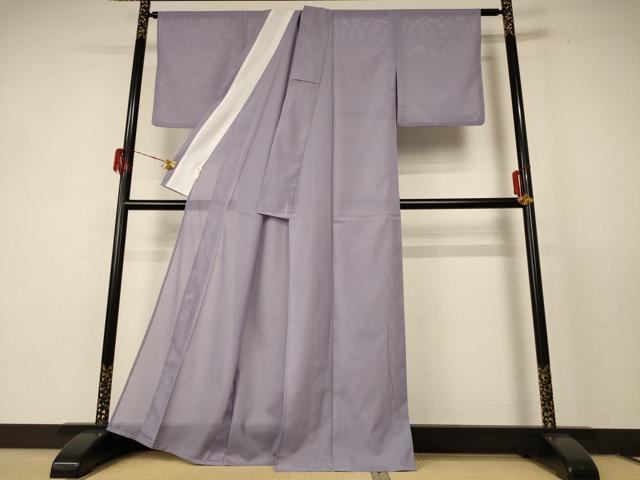 平和屋着物＊夏物 色無地 絽 薄色 洗える着物 AABF5070jd