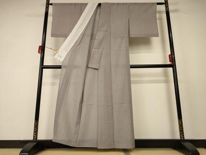 平和屋着物＊夏物 洗える最高級着物 ＜英＞はなぶさ謹製 小紋 紗 抽象文様 洗える着物 AABF5075jd