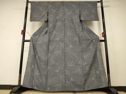 平和屋着物＊夏物 洗える最高級着物 ＜英＞はなぶさ謹製 小紋 紗 草花文 洗える着物 AABF5079jd