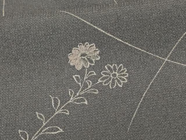 平和屋着物＊夏物 洗える最高級着物 ＜英＞はなぶさ謹製 小紋 紗 草花文 洗える着物 AABF5079jd