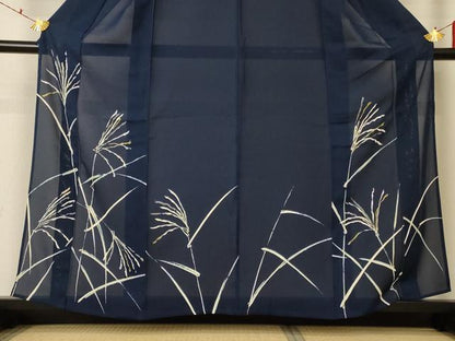 平和屋着物＊夏物 訪問着 絽 枝葉文 正絹 逸品 AABF5083jd