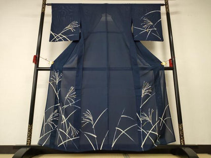 平和屋着物＊夏物 訪問着 絽 枝葉文 正絹 逸品 AABF5083jd