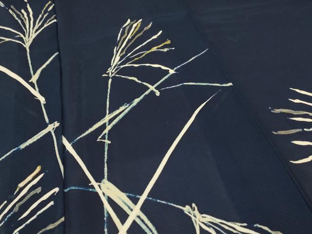 平和屋着物＊夏物 訪問着 絽 枝葉文 正絹 逸品 AABF5083jd