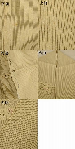 平和屋着物＊夏物 紗紬 流水花文 正絹 逸品 AABF5085jd
